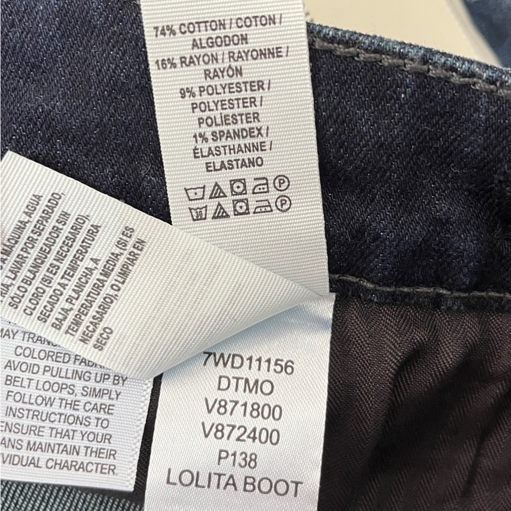 Lucky Brand Lolita Boot Cut Mid Rise Curvy Fit Jeans Dark Blue Size 14/32 - Picture 4 of 6